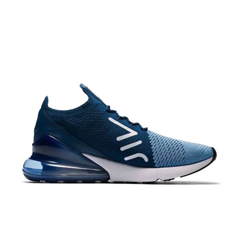 Nike Air Max 270 Flyknit Work Blue Work Blue/White-Brave Blue-Total Crimson (AO1023-400)