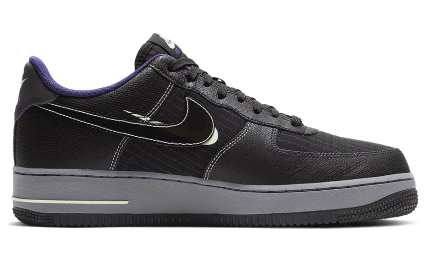 Nike Air Force 1 Low ‘Future Swoosh’ Black/Cool Grey/Vapor Green/Racer Blue (CT1621-001)
