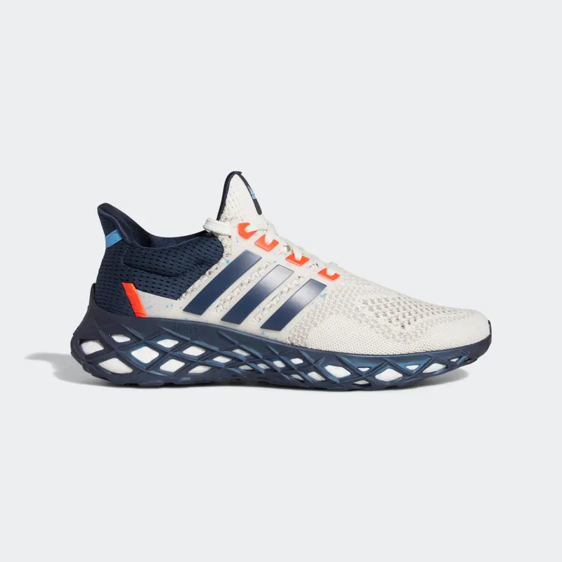 Adidas Ultraboost Web DNA Running Sportswear Lifestyle Chalk White / Collegiate Navy / Impact Orange (GX2135)