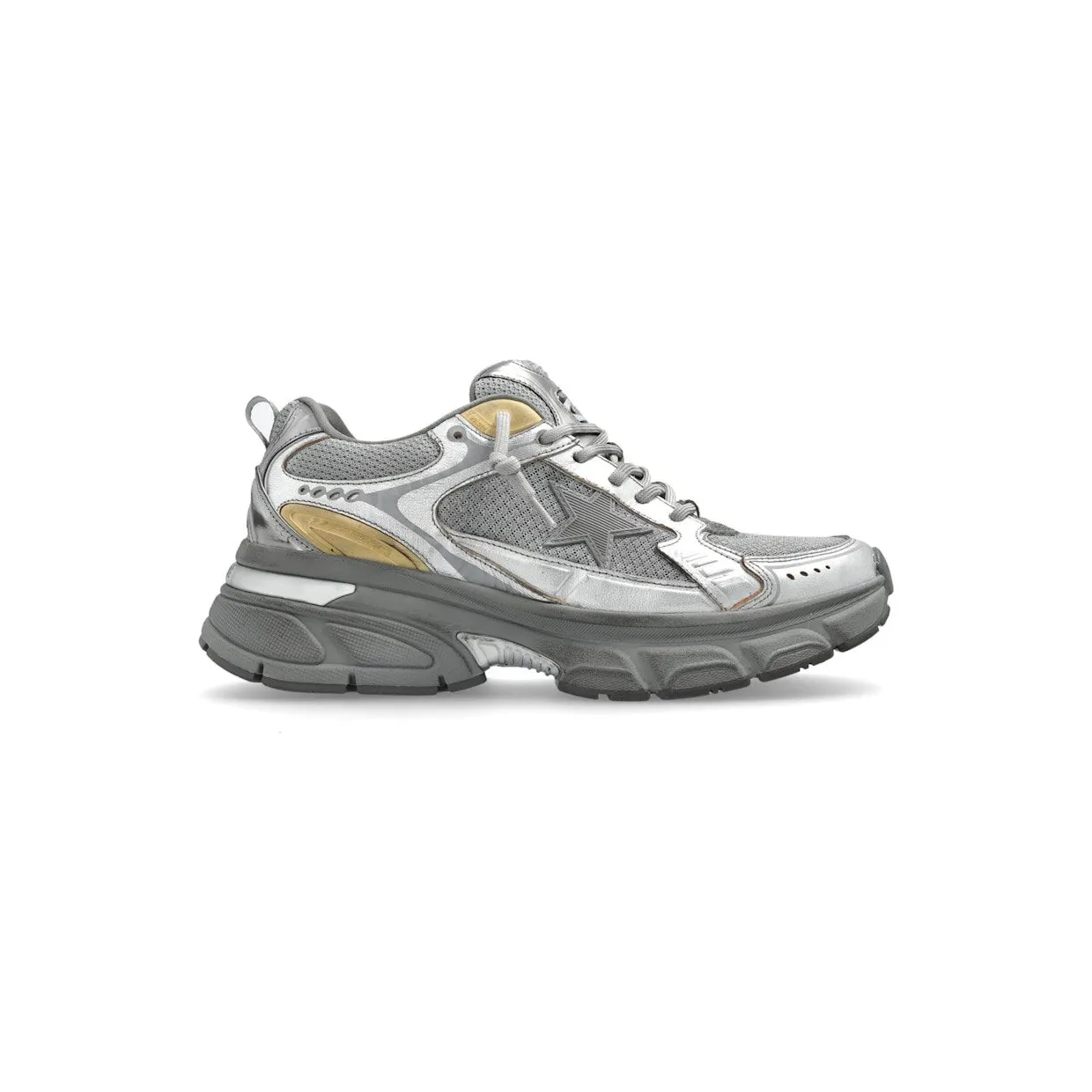 Golden Goose Lightstar Metallic Silver Mesh (GWF00724-F006475-70138)