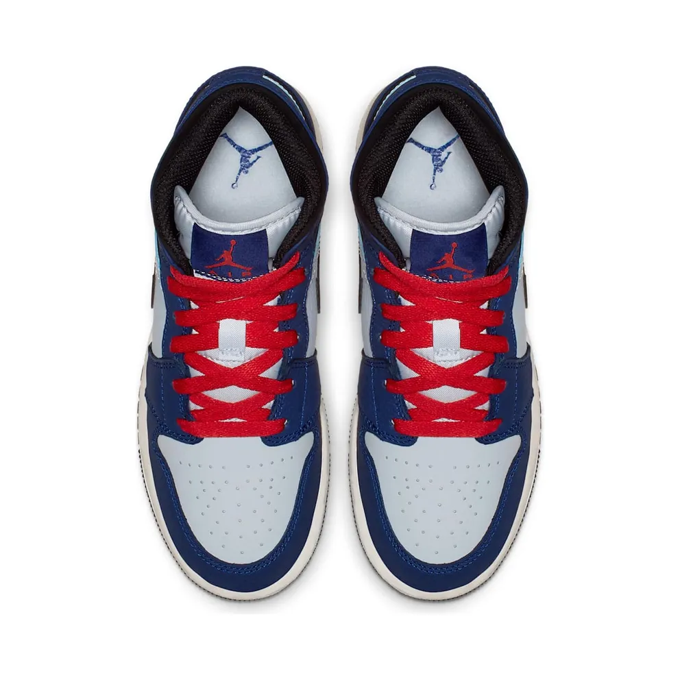 Jordan 1 Mid SE Deep Royal (GS) Deep Royal Blue/Black (BQ6931 400)