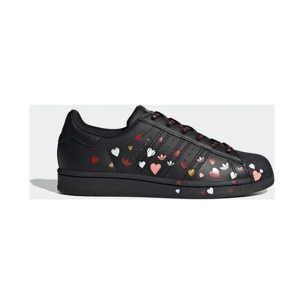 adidas Superstar Schuh Core Black / Cloud White / Glow Pink (FV3288)