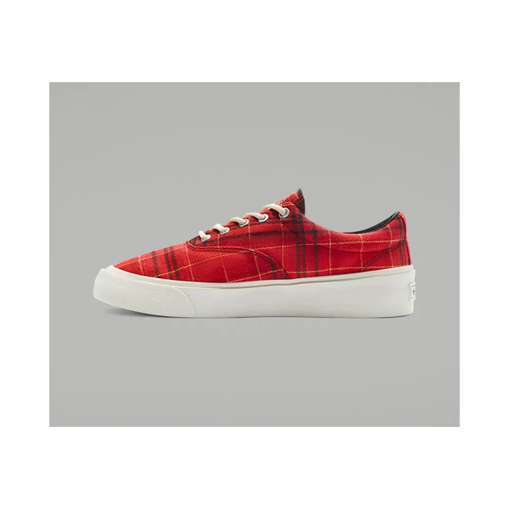 Converse Skid Grip Low ‘Twisted Plaid – Haute Red’ Haute Red/Egret/Buttercup (169219C)
