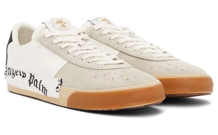 Palm Angels White Vulcanized Sneakers (PMIA065S22LEA0010110) (4)