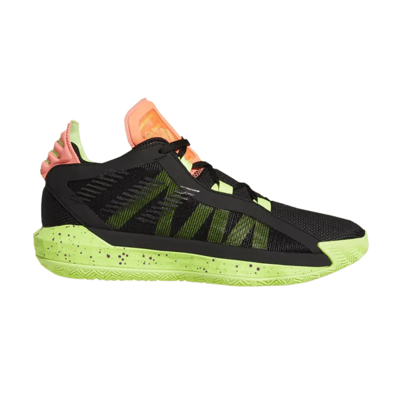 adidas Dame 6 Black Signal Green Coral (EH2070)