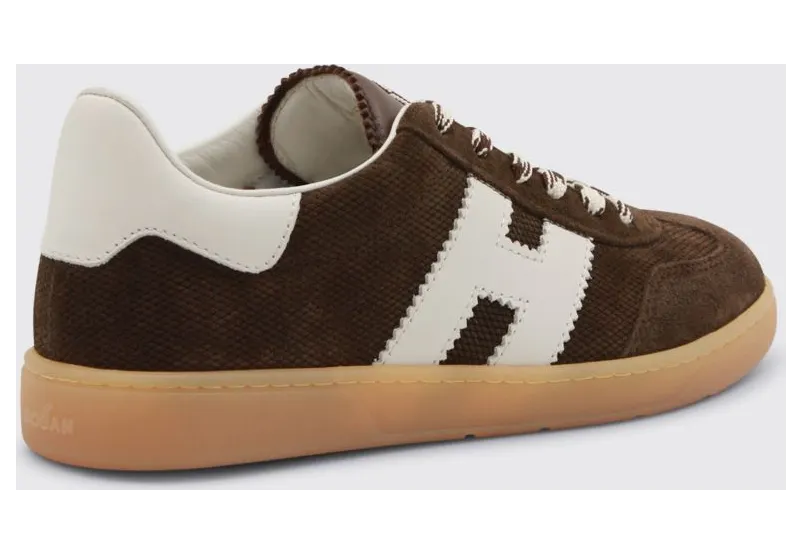Hogan Cool Embossed Suede Sneakers Brown (HXW6470FB60UWX0CAJ) (2)
