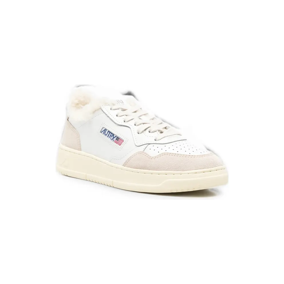 Autry Medalist “Shearling / White Neutrals” (AUXW LS75)