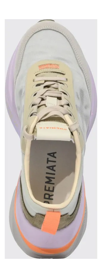 Premiata Hill Nylon and Suede Sneakers White 2 (HILL7857) (3)