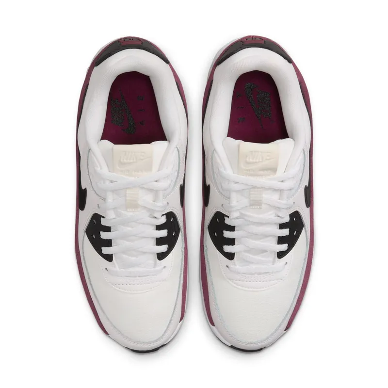 Nike Air Max 90 LV8 Sail Night Maroon Phantom Black (FD4328-107)