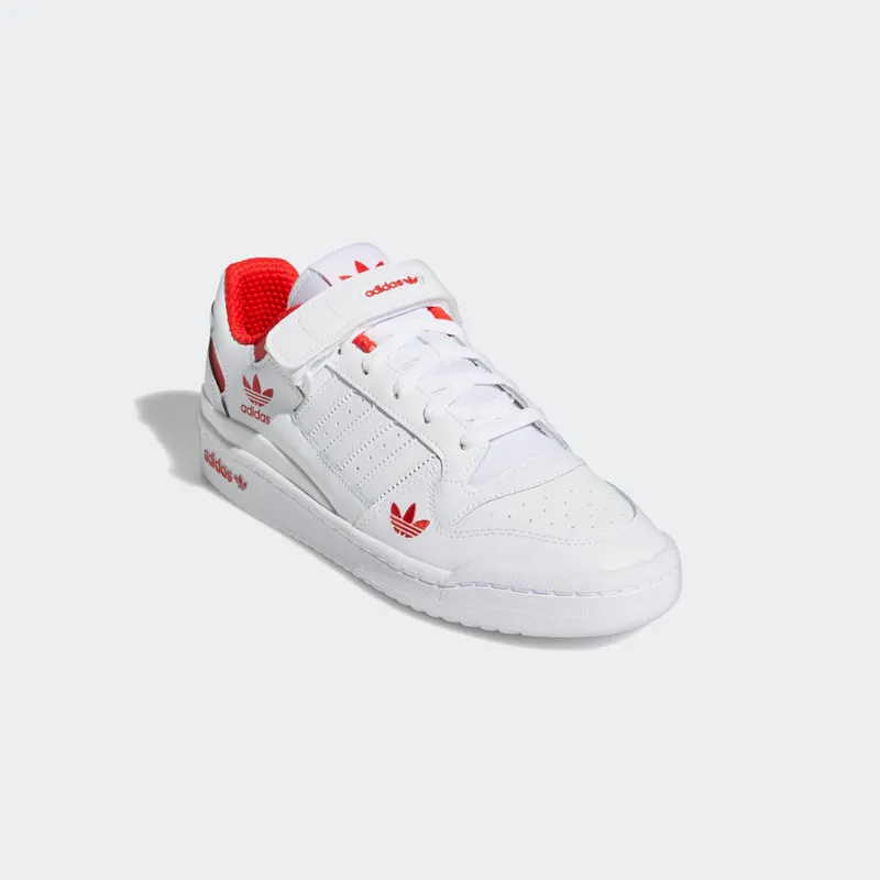 adidas Forum Low Cloud White / Red / Cloud White (H01674)