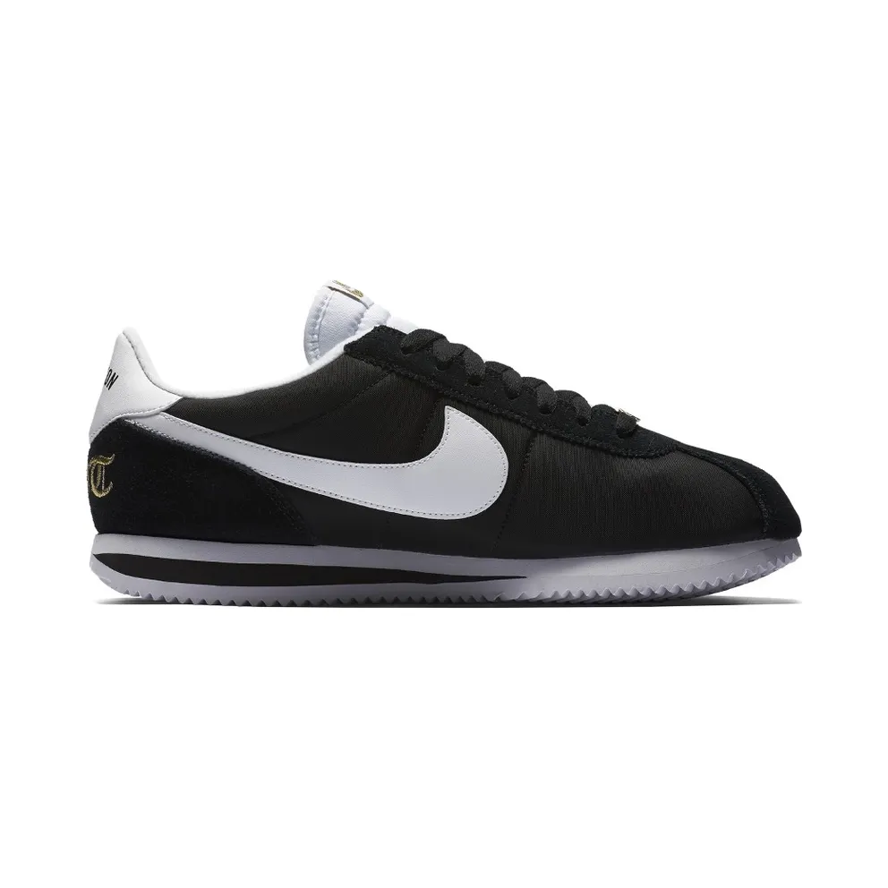 Nike Cortez Basic Nylon Compton Black/White-Metallic Gold (902804-001)