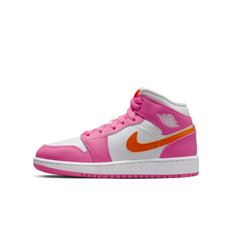 Air Jordan 1 Mid Pinksicle Safety Orange (GS) (DX3240-681)