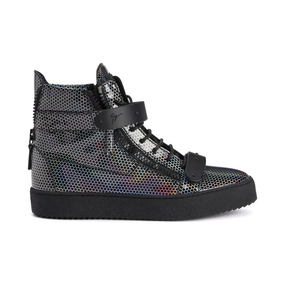 Giuseppe Zanotti Coby mid-top with dubbele bandjes – Black (RU20032003)