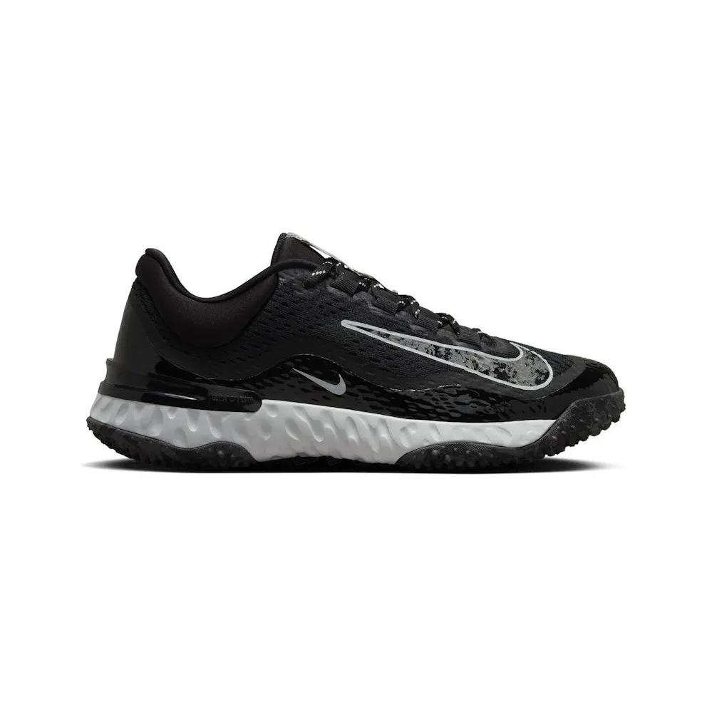 Nike Alpha Huarache Elite 4 Turf Black Pure Platinum Iron Grey (DV0496-001)