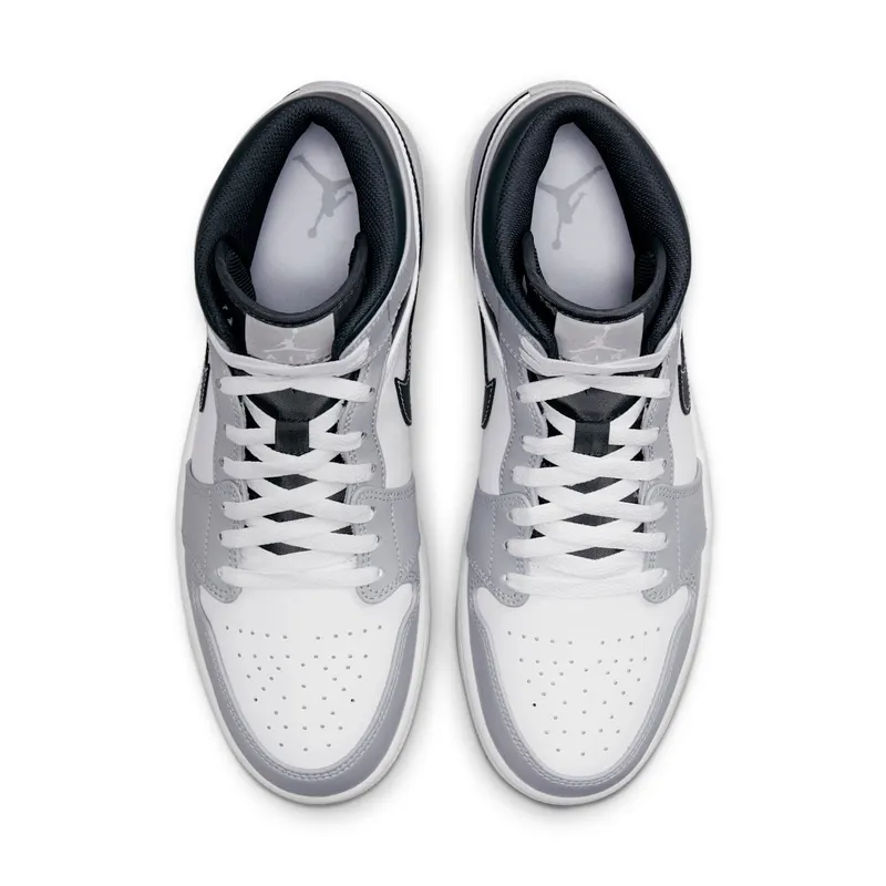 Air Jordan 1 Mid Smoke Grey Black (554724-078)