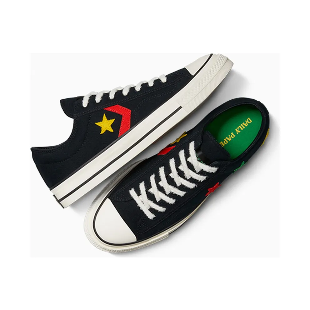 Converse x Daily Paper Star Player 76 Black/Fern Green/Cyber Yellow (A13860C)