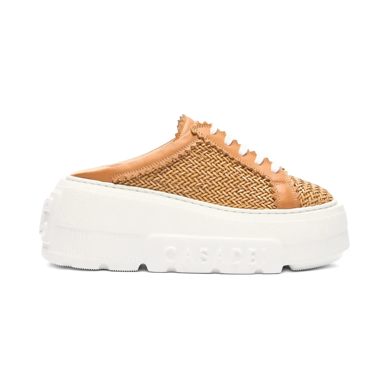 Casadei Nexus geweven met plateauzool “Brown” (2X068J0701HANOI)