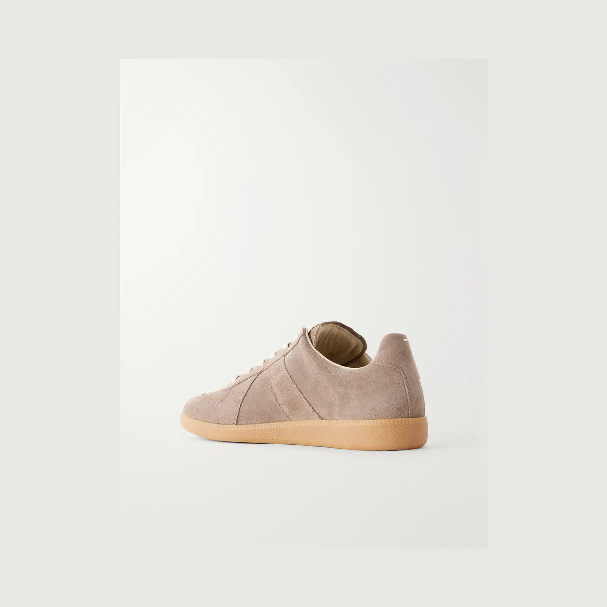 Maison Margiela Replica Leather and Suede Sneakers Brown (S57WS0236) (4)