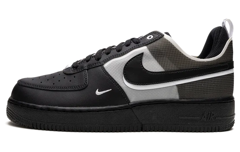 Nike Air Force 1 Reacten Zwart – “Black / White” (DM0573-002)
