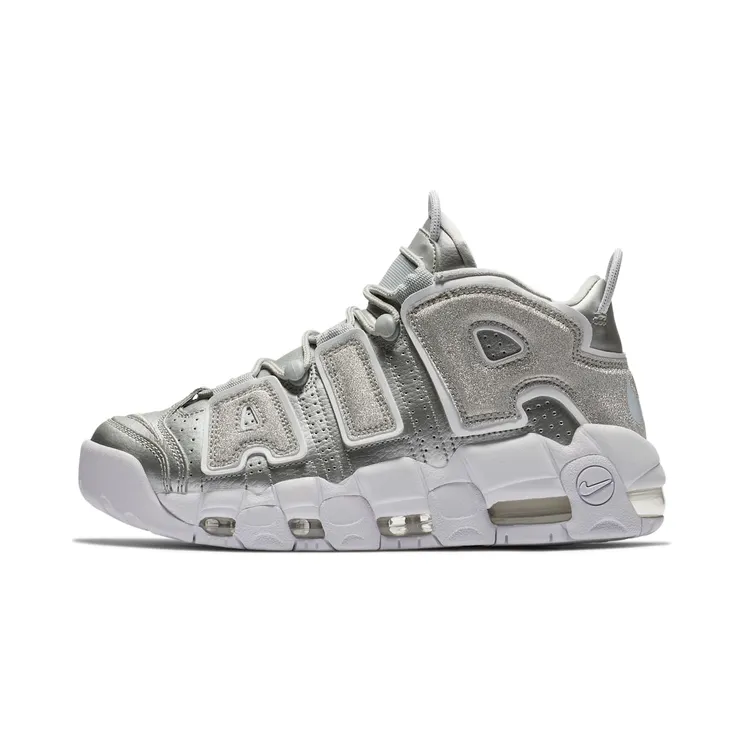 Nike Air More Uptempo Loud And Clear (W) “Metallic Silver / White” (917593-003)
