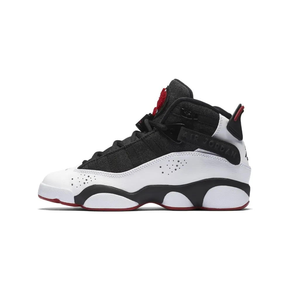 Nike Jordan 6 Rings Black Gym Red (GS) Black/Gym Red/Black (323419-012)