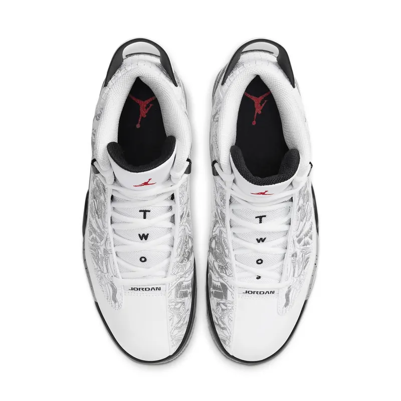 Jordan Dub Zero White Cement (2020) White/Black-Cement Grey-Varsity Red (311046-105)