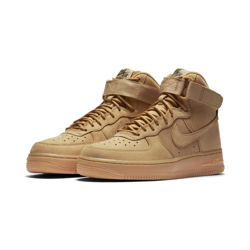 Nike Air Force 1 High Wheat 2016 (W) Flax/Flax-Outdoor Green (654440-200)