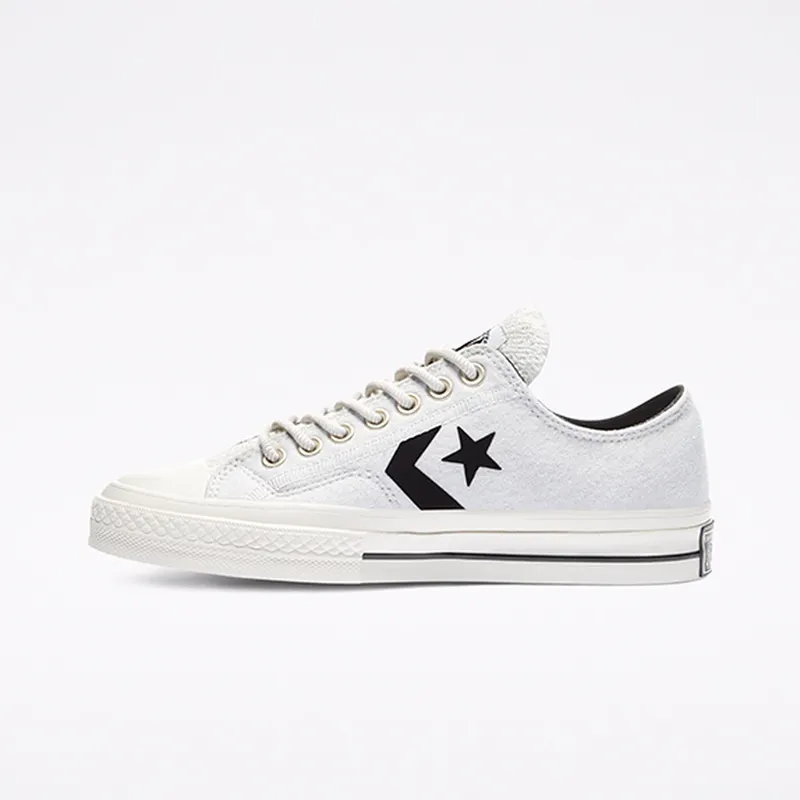 Converse Reverse Terry Star Player Low Top White/lunar Rock/black (168754C)