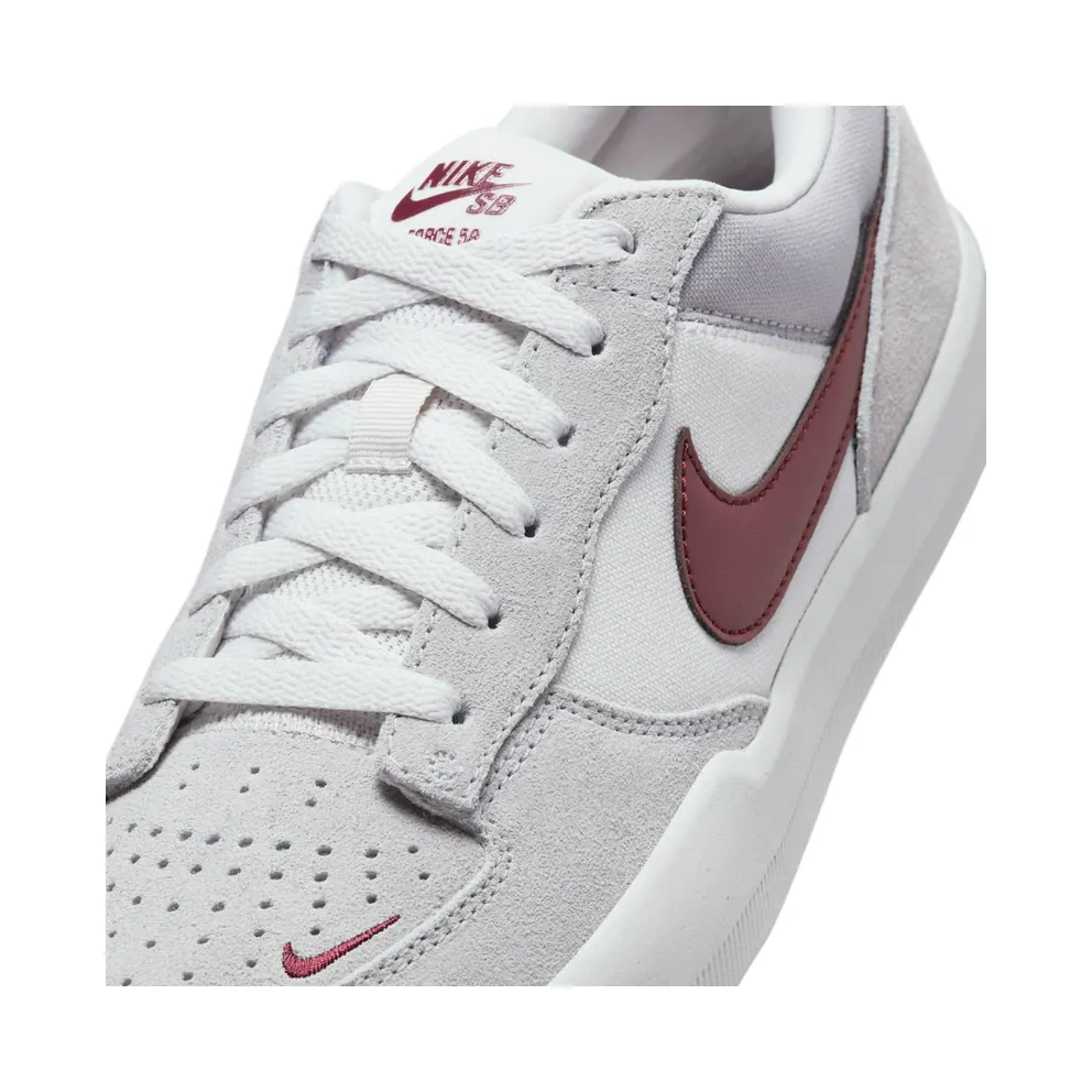 Nike SB Force 58 Platinum Tint Dark Red (FQ7637-001)