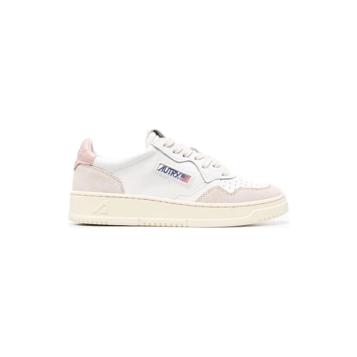 Autry Medalist Leather Low White Pink (AULW-LS37) (2)