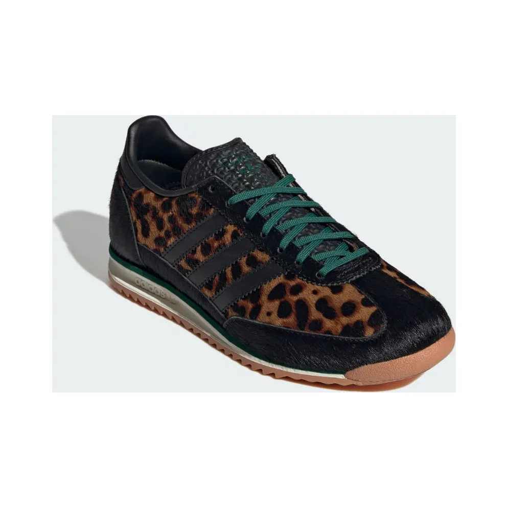 Adidas SL 72 OG Core Black / Off White / Collegiate Green “Leopard” (JI0187)