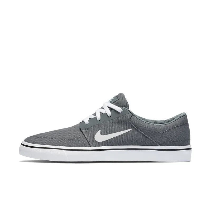Nike Sb Portmore Canvas Low Skate Shoes Grey Grey (723874-004)