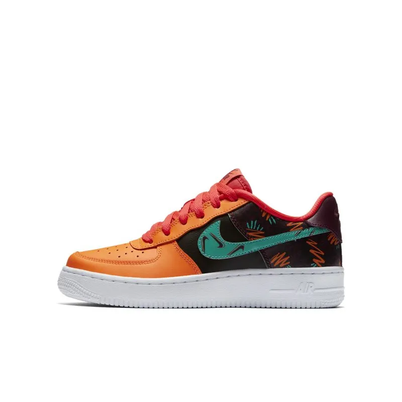 Nike Air Force 1 Low What The 90s (GS) Bordeaux/Hyper Jade-Total Orange-Black (AT3407-600)