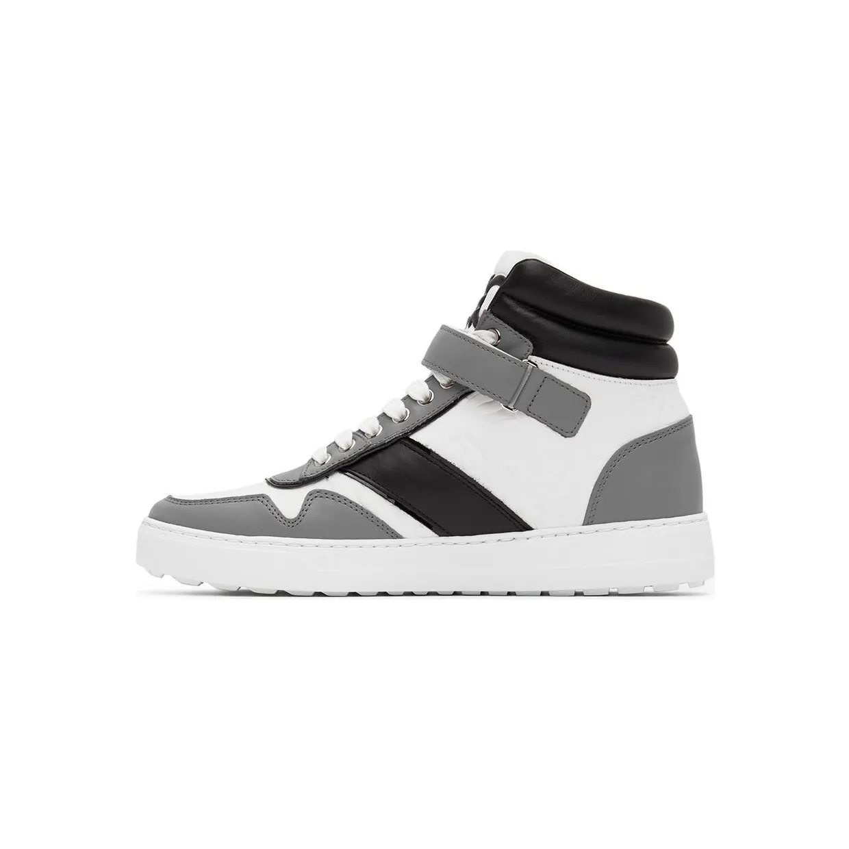Salvatore Ferragamo White High-Top Noe Sneakers (753128 020465018) (3)