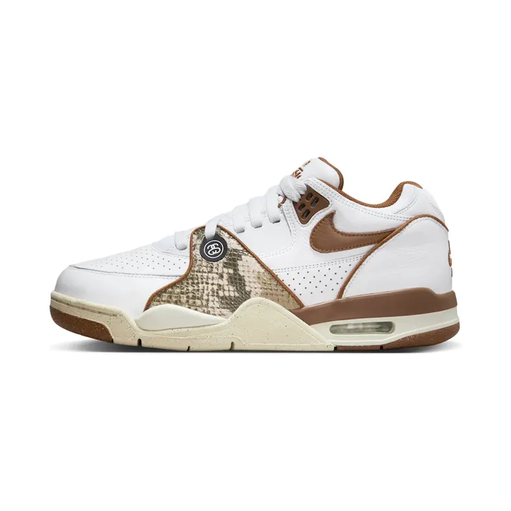 Nike Air Flight ’89 Low SP “White / Fossil / Pecan” (FD6475-100)