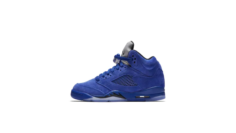 Jordan 5 Retro Blue Suede (GS) Game Royal/Black (440888-401)