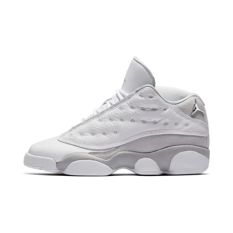 Air Jordan 13 Retro Low BG Pure Money “White / Pure Platinum / Metallic Silver” (310811-100)