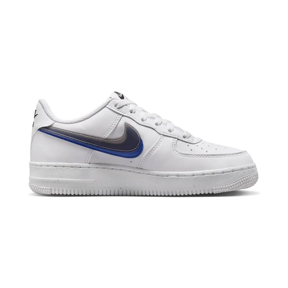 Nike Air Force 1 Low Impact Next Nature Double Swoosh White Black Blue (FD0688-100)