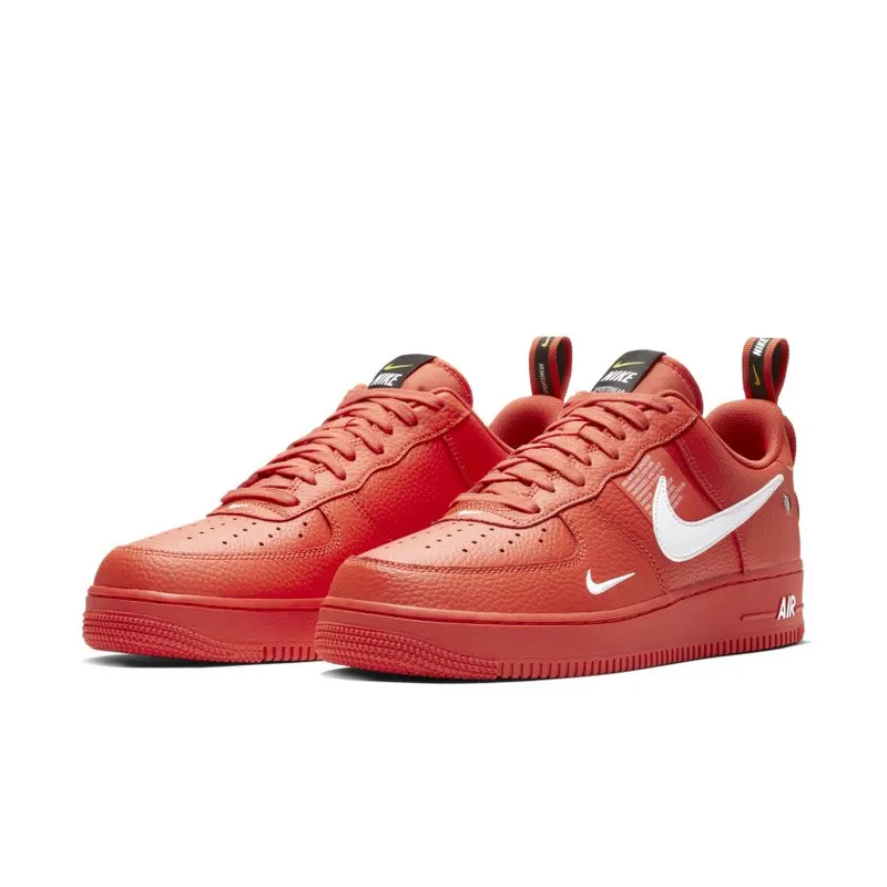 Nike Air Force 1 Low Utility Team Orange Team Orange/Black-Tour Yellow-White (AJ7747-800)