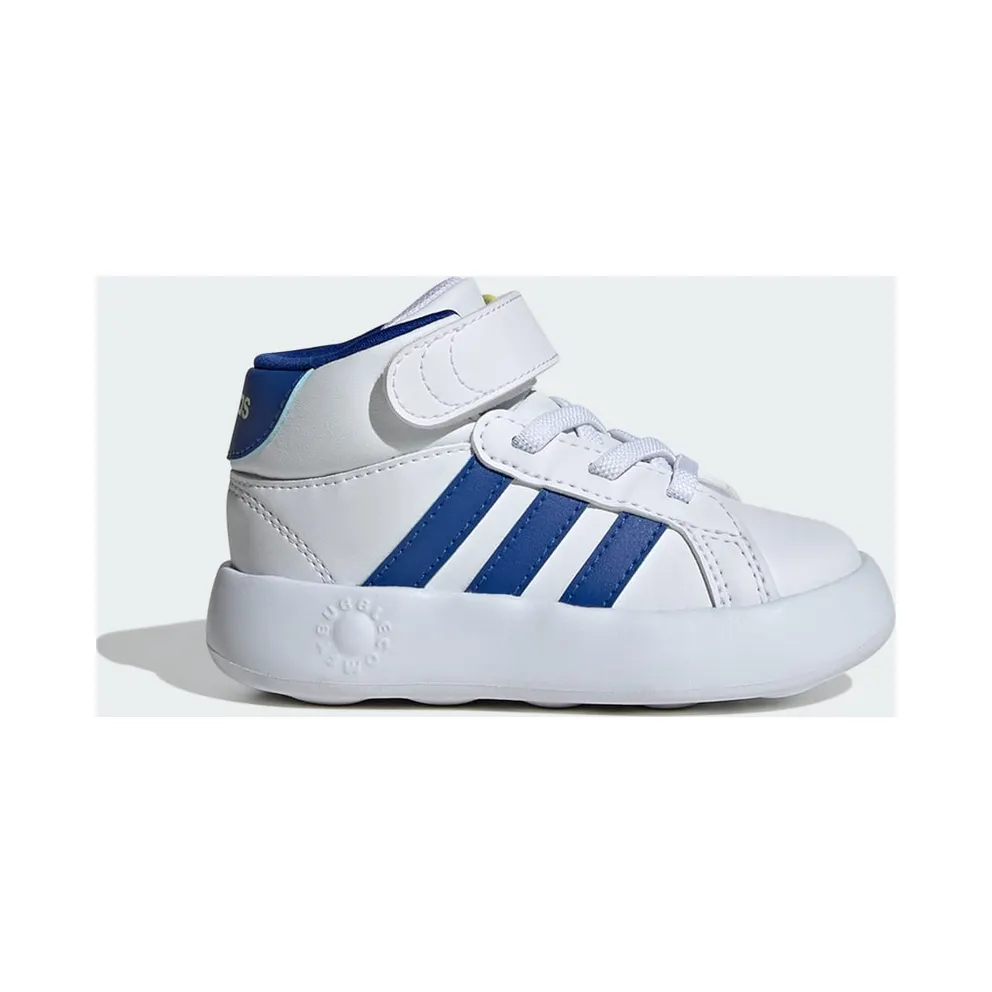 Adidas Grand Court Mid Kids Cloud White / Royal Blue / Ice Yellow (IE3865)