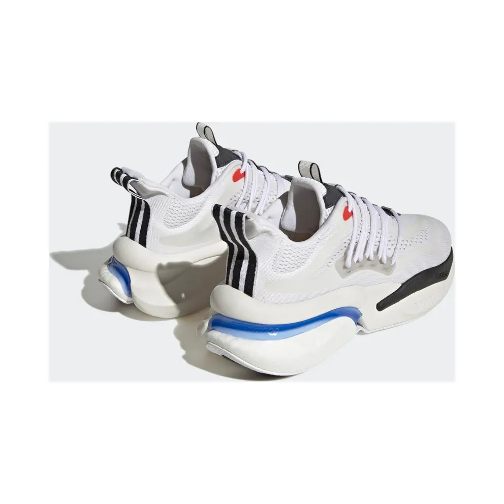 Adidas Alphaboost V1 Sustainable BOOST Lifestyle Running Cloud White / Blue Fusion / Bright Red (HP2757)