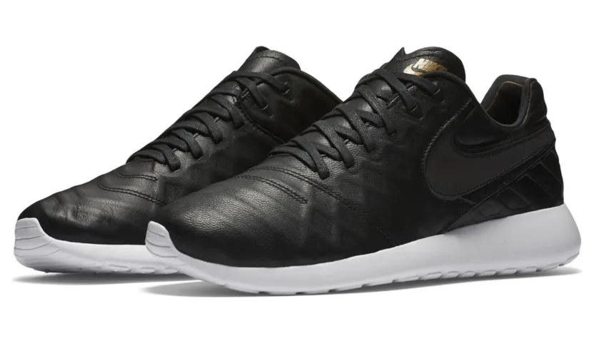 Nike Roshe Tiempo Vi Qs Black Black-Metallic Gold White