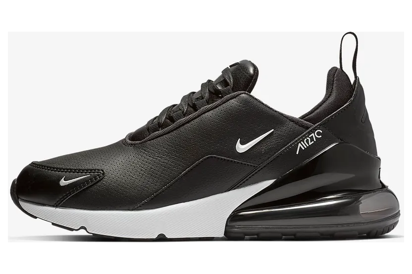 Nike Air Max 270 Premium Leather “Black / Anthracite / Metallic Dark Grey / White” (BQ6171-001)