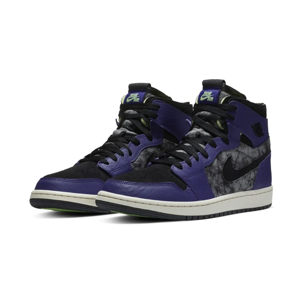 Jordan 1 High Zoom Air CMFT Bayou Boys Court Purple/Black-Electric Green (DC2133-500)
