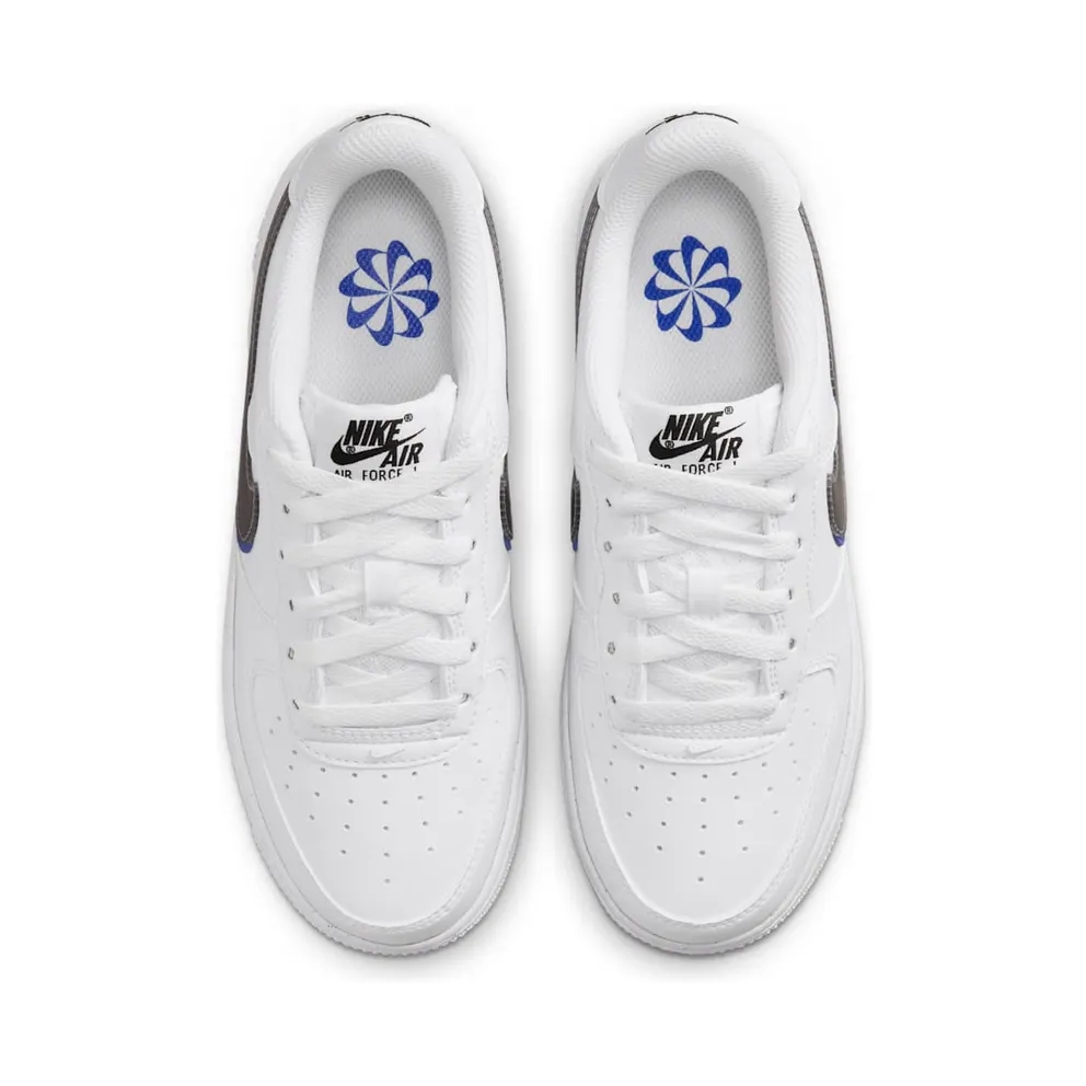 Nike Air Force 1 Low Impact Next Nature Double Swoosh White Black Blue (FD0688-100)