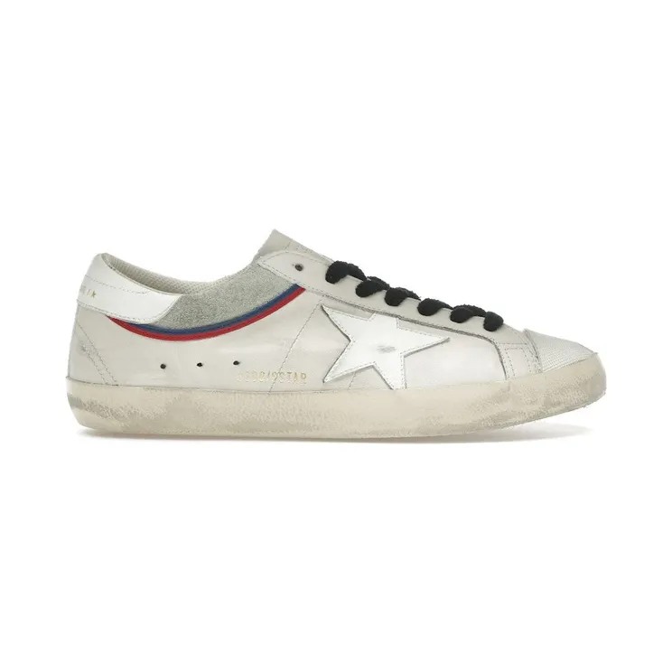 Golden Goose Super Star White Grey Red Blue (GMF00841.F006866.10973)