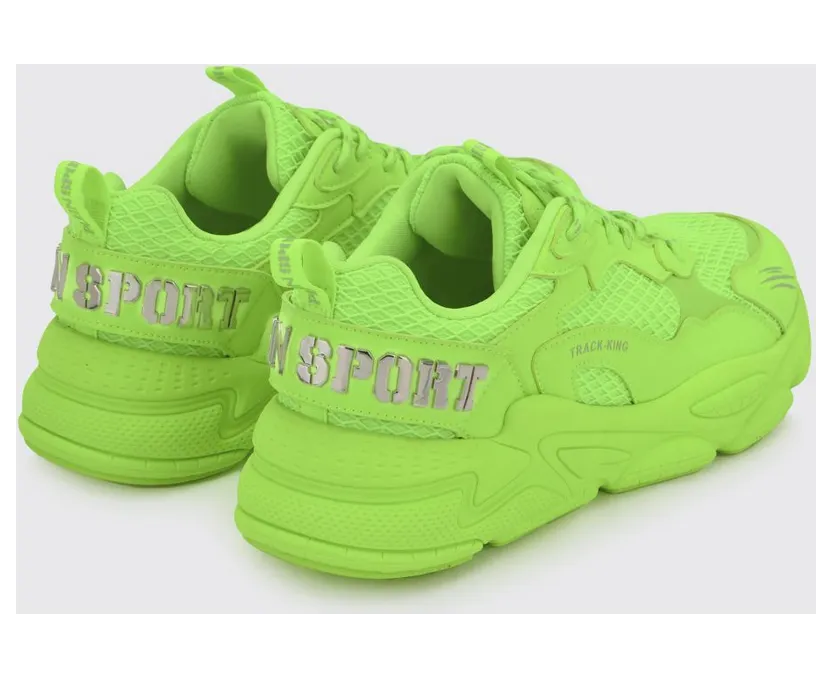 Plein Sport Track-King Leather And Mesh Sneakers Yellow (FAESUSC0800STE003N29) (2)