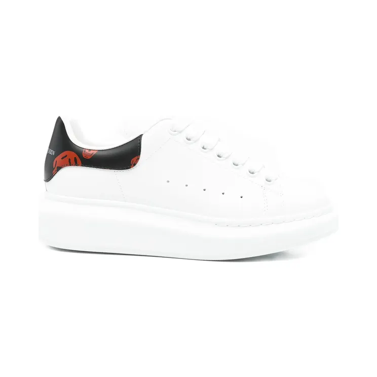 Alexander Mcqueen Oversized Low-top Skull-details “White” (553770 WIAKB 9145)