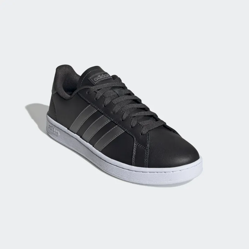 Adidas Grand Court Carbon / Iron Metallic / Cloud White (H04547)