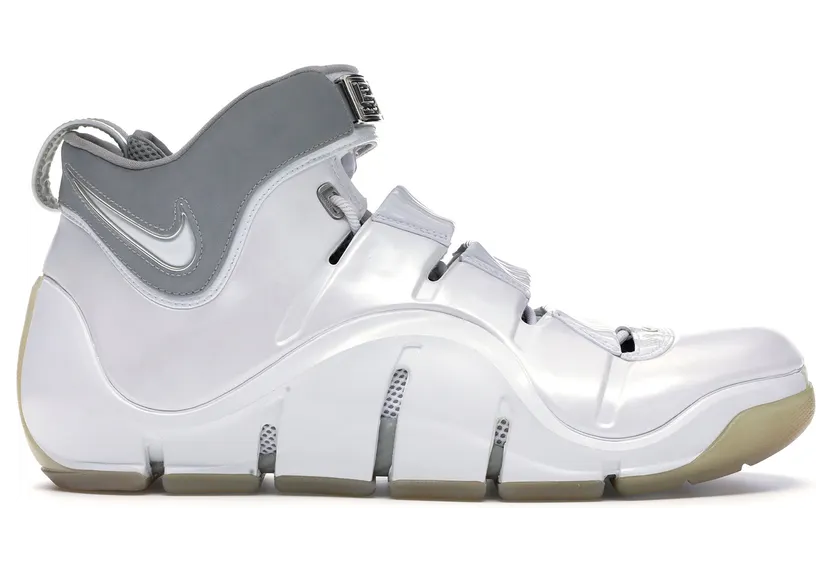 Nike LeBron 4 White Chrome